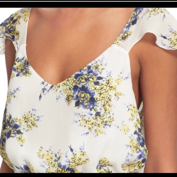 Joie ‘Astilbe’ 100% Silk Floral Flutter Maxi Dress - Picture 4 of 4